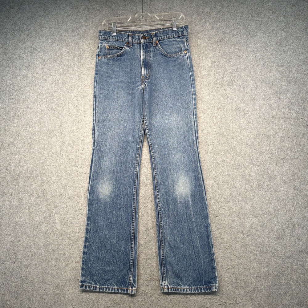 Vintage Levis 517 Orange Tab Mens 31x32 (Fits 30x30) Boot Made in USA Great Fade